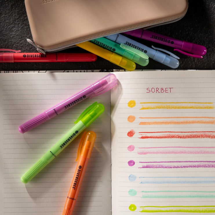 Resaltadores para biblia (Gel) - Sorbet - ColorSwatch