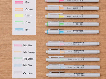 Resaltadores Pilot Kire - Na - Set de 5 - Basic - ColorSwatch