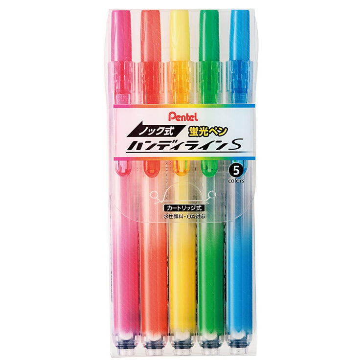 Resaltadores Retráctiles Handy Line - Set de 5 - ColorSwatch