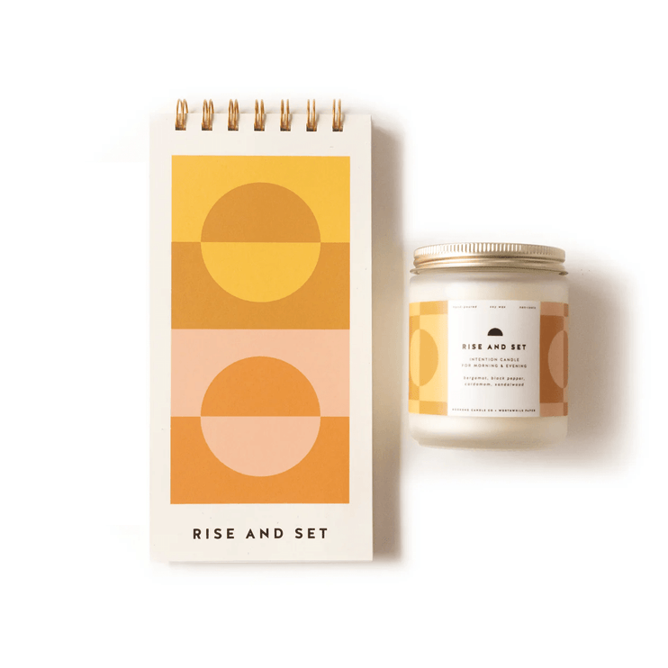 Rise and Set Guided Journal + Candle Set - ColorSwatch