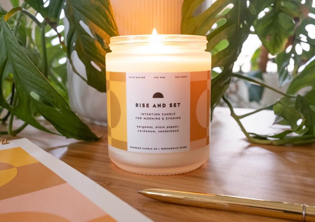 Rise and Set Guided Journal + Candle Set - ColorSwatch