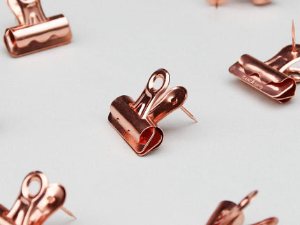 Rosegold Pushpin Clips - ColorSwatch