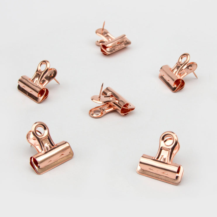 Rosegold Pushpin Clips - ColorSwatch