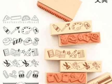 Set de sellos de hule - Stationery