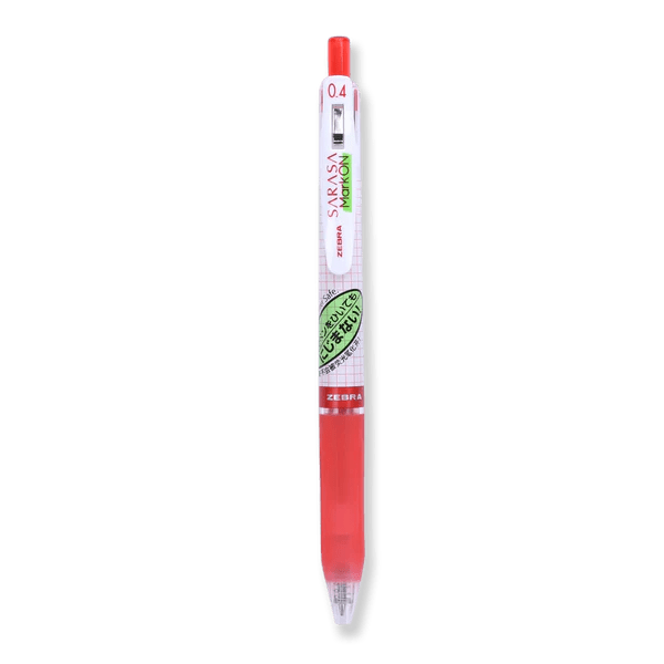 Sarasa Mark On 0.4mm - Rojo - ColorSwatch