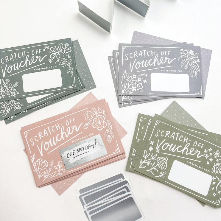Scratch - off Vouchers - Floral - ColorSwatch