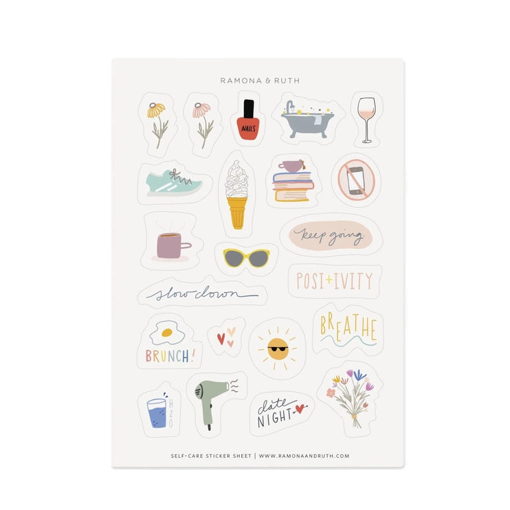 Self Care Stickers - ColorSwatch