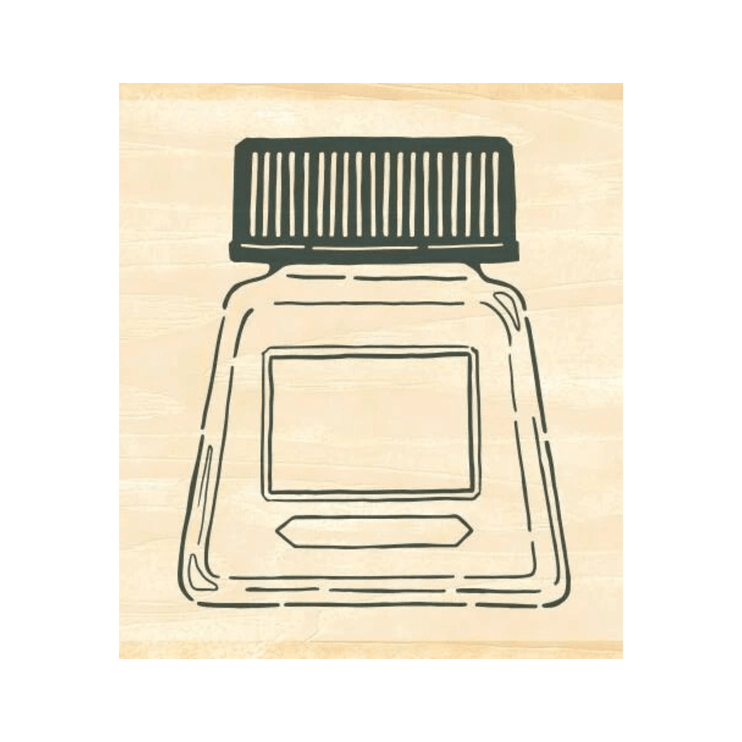 Sello de hule - Botella de tinta - ColorSwatch