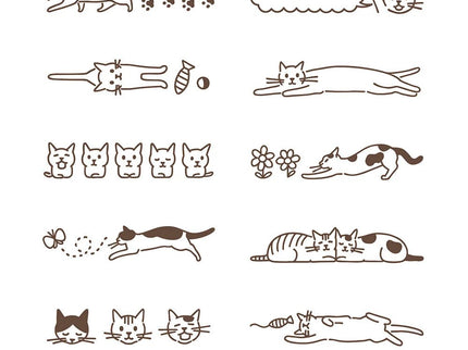 Sello - Paintable Stamp - Cat - ColorSwatch