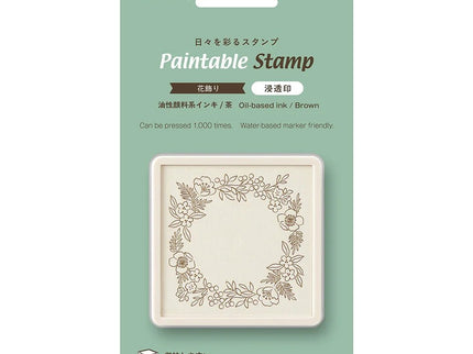 Sello - Paintable Stamp - Floral Decoration - ColorSwatch