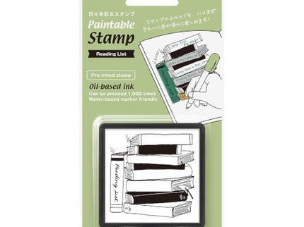 Sello - Paintable Stamp - Reading List - ColorSwatch