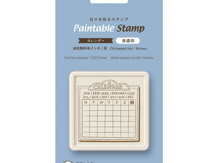 Sello - Paintable Stamp - Calendar