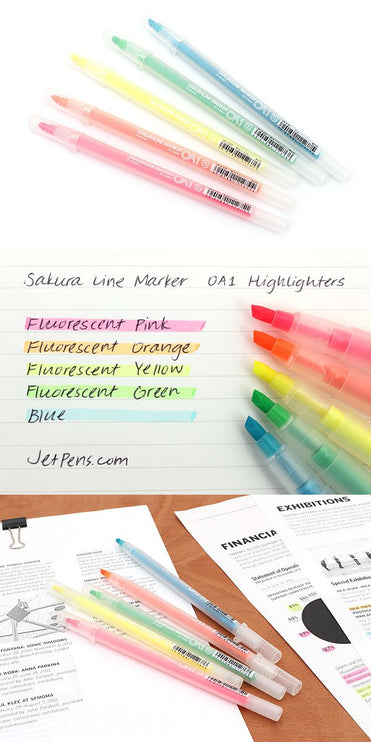 Set de 5 Resaltadores Sakura - ColorSwatch