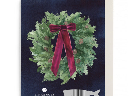 Set de 6 tarjetas y sobres - Velvet Bow Wreath - ColorSwatch