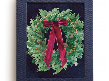 Set de 6 tarjetas y sobres - Velvet Bow Wreath - ColorSwatch