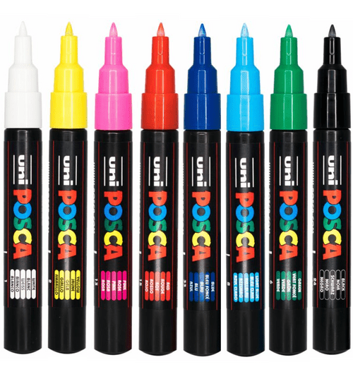Set de 8 Posca PC - 1M - Basic - ColorSwatch