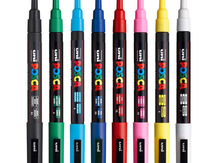 Set de 8 Posca PC - 3M - Basic - ColorSwatch