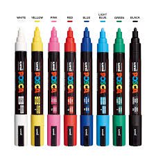 Set de 8 Posca PC - 5M - Basic - ColorSwatch