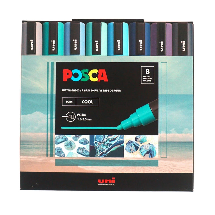 Set de 8 Posca PC - 5M - Cool - ColorSwatch