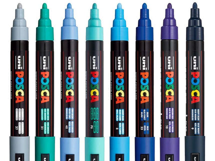 Set de 8 Posca PC - 5M - Cool - ColorSwatch