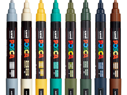 Set de 8 Posca PC - 5M - Earth - ColorSwatch