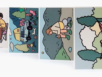 Set de Postales - Camping - ColorSwatch