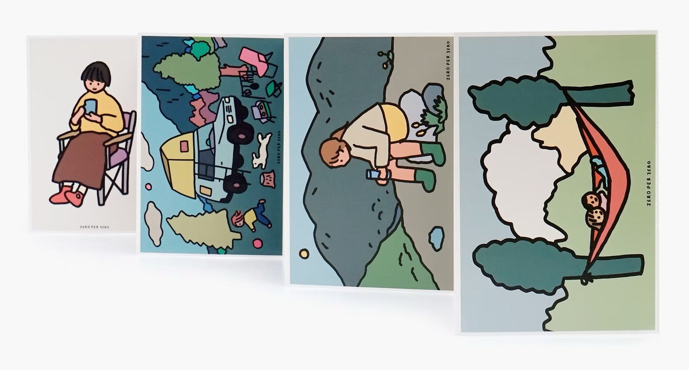 Set de Postales - Camping - ColorSwatch