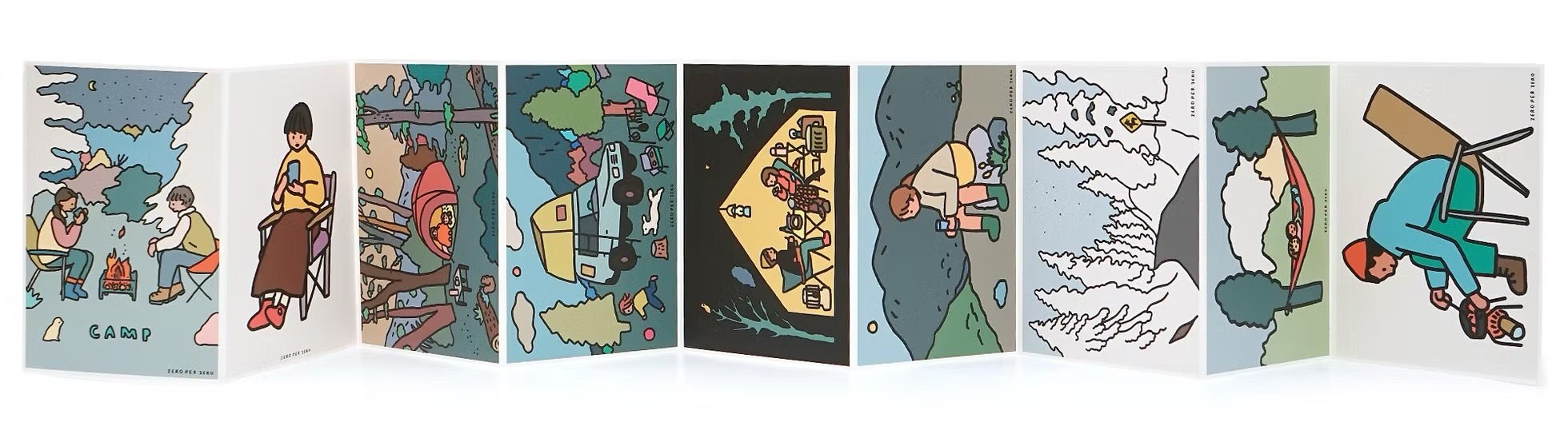 Set de Postales - Camping - ColorSwatch