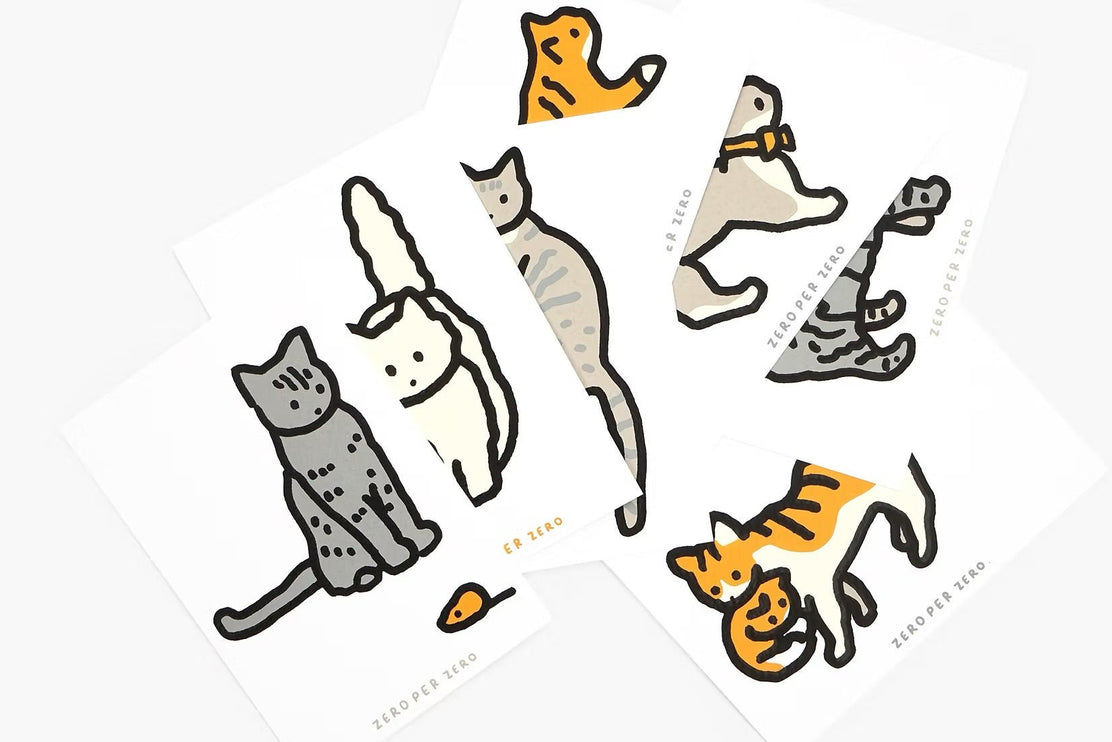 Set de Postales - Cat (Silkscreen) - ColorSwatch