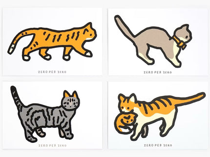 Set de Postales - Cat (Silkscreen) - ColorSwatch