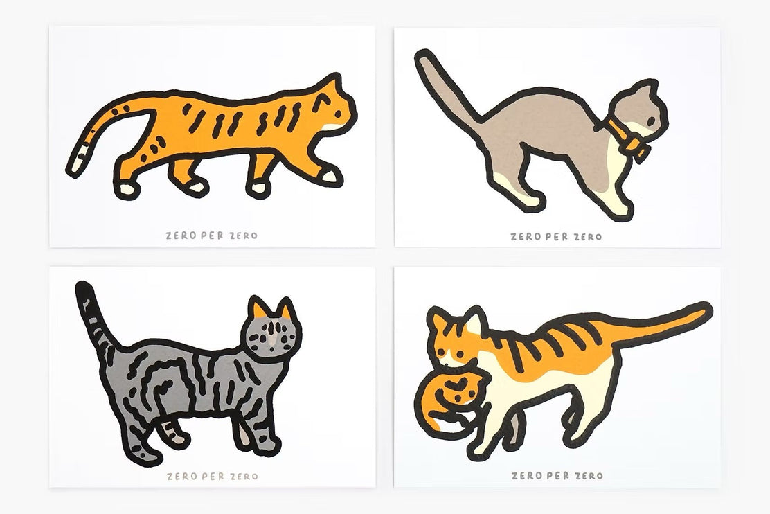 Set de Postales - Cat (Silkscreen) - ColorSwatch