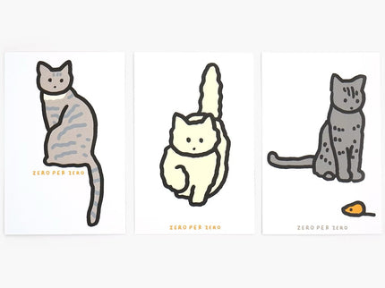 Set de Postales - Cat (Silkscreen) - ColorSwatch