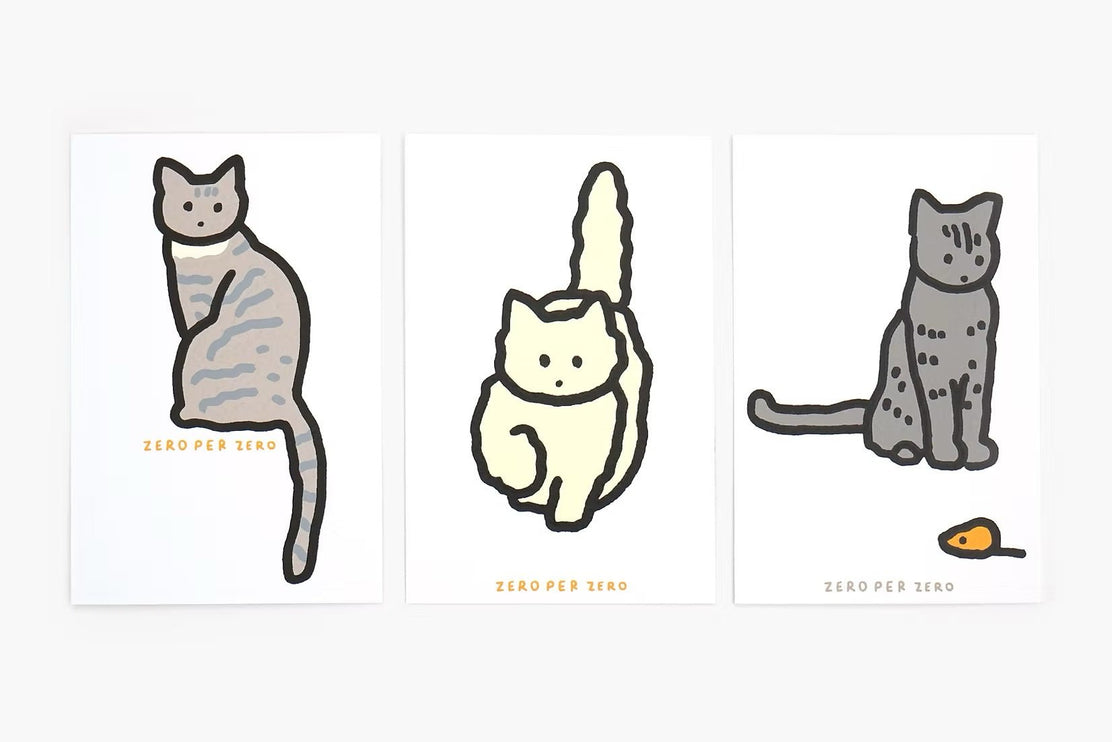 Set de Postales - Cat (Silkscreen) - ColorSwatch