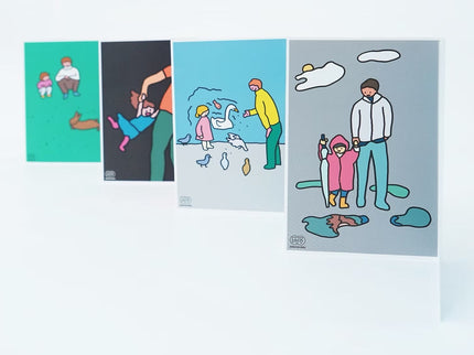 Set de Postales - Father/Mother and Daughter - ColorSwatch