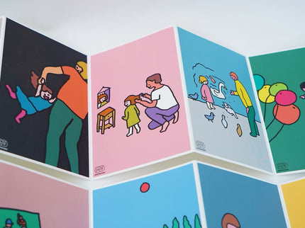 Set de Postales - Father/Mother and Daughter - ColorSwatch