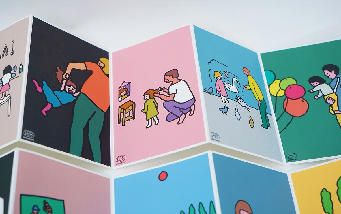 Set de Postales - Father/Mother and Daughter - ColorSwatch