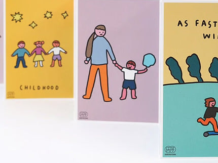 Set de Postales - Father/Mother and Son - ColorSwatch