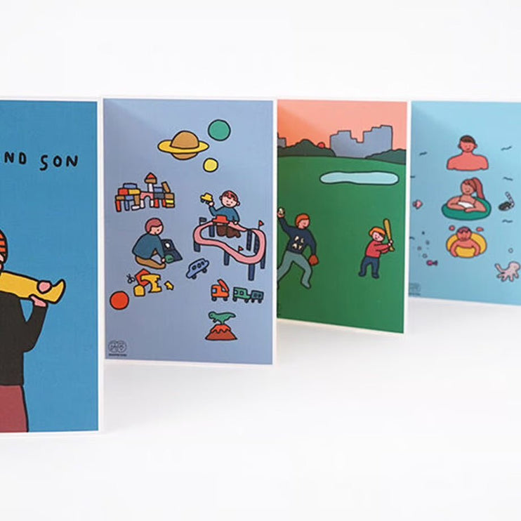 Set de Postales - Father/Mother and Son - ColorSwatch