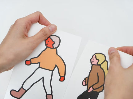 Set de Postales - People with Dogs - ColorSwatch