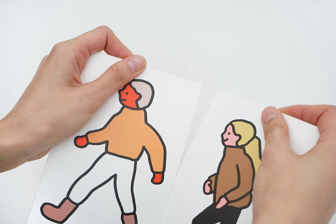 Set de Postales - People with Dogs - ColorSwatch