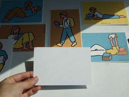 Set de Postales - Reading (Silkscreen) - ColorSwatch