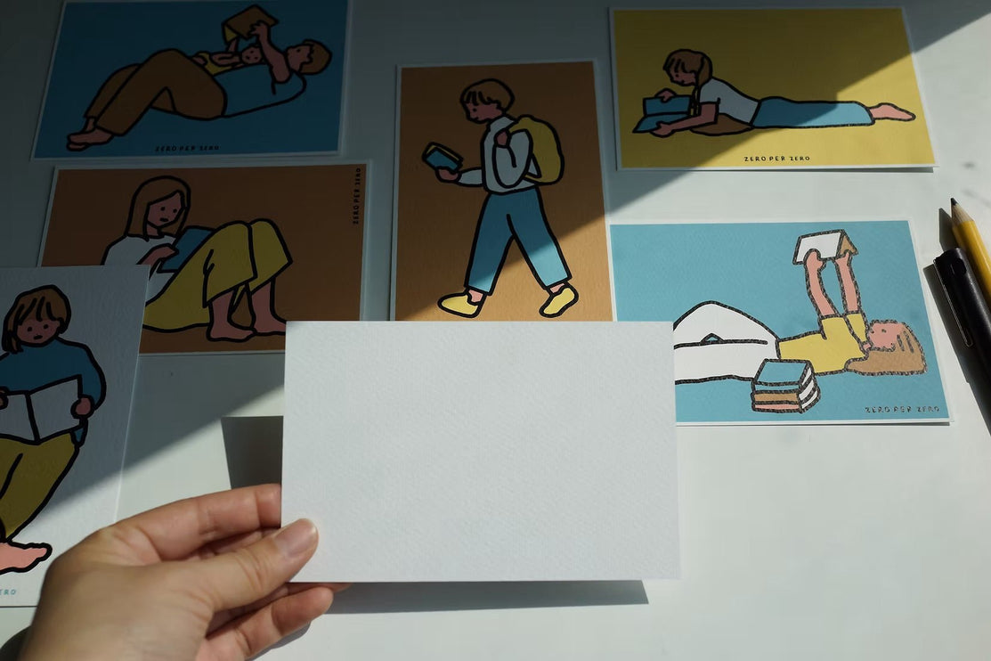 Set de Postales - Reading (Silkscreen) - ColorSwatch