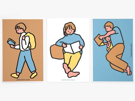 Set de Postales - Reading (Silkscreen) - ColorSwatch