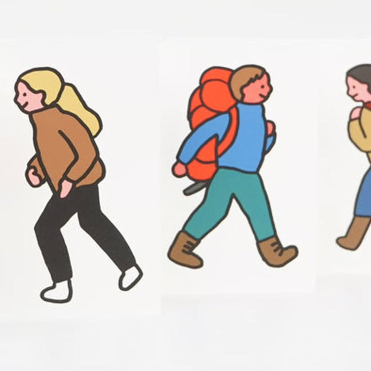 Set de Postales - Walk Walk - ColorSwatch