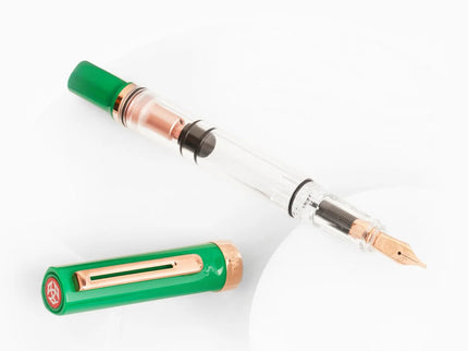 Set Pluma Fuente Eco T - Royal Jade Rose Gold Set with Ink - ColorSwatch