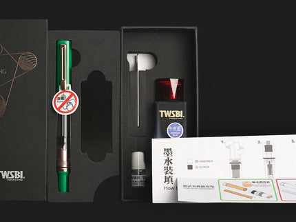 Set Pluma Fuente Eco T - Royal Jade Rose Gold Set with Ink - ColorSwatch