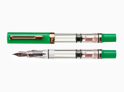 Set Pluma Fuente Eco T - Royal Jade Rose Gold Set with Ink - ColorSwatch