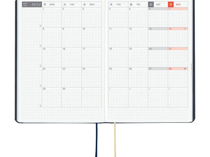 Hobonichi Techo 2027 HON - A6 - Slash (Navy)