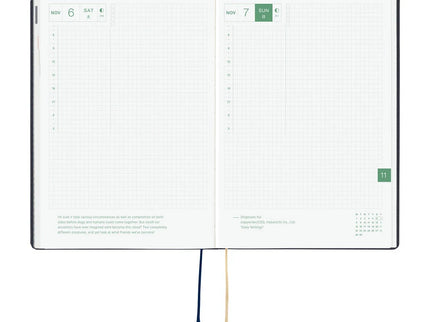 Hobonichi Techo 2027 HON - A5 - Slash (Navy)