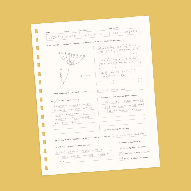 Slow Down Guided Journal - ColorSwatch